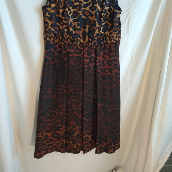 Alfani Silk Ombre Leopard Print Sleeveless Dress - Picture 5 of 6